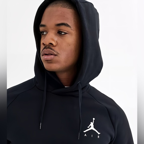 Air Jordan Jumpman Hoodie in Black Cotton Size XL - Picture 4 of 7